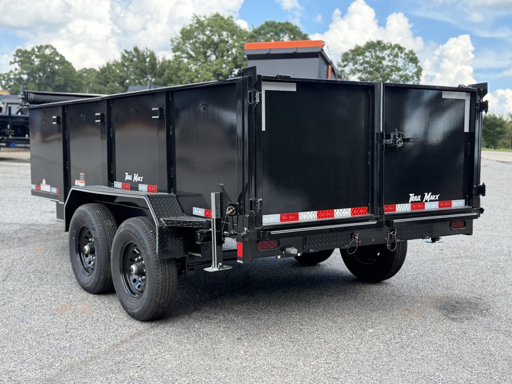 2026 Trail Maxx 83X14X3 HIGH SIDE TELESCOPIC W/REAR STABILIZER JACKS 14K GVWR Dump Trailer