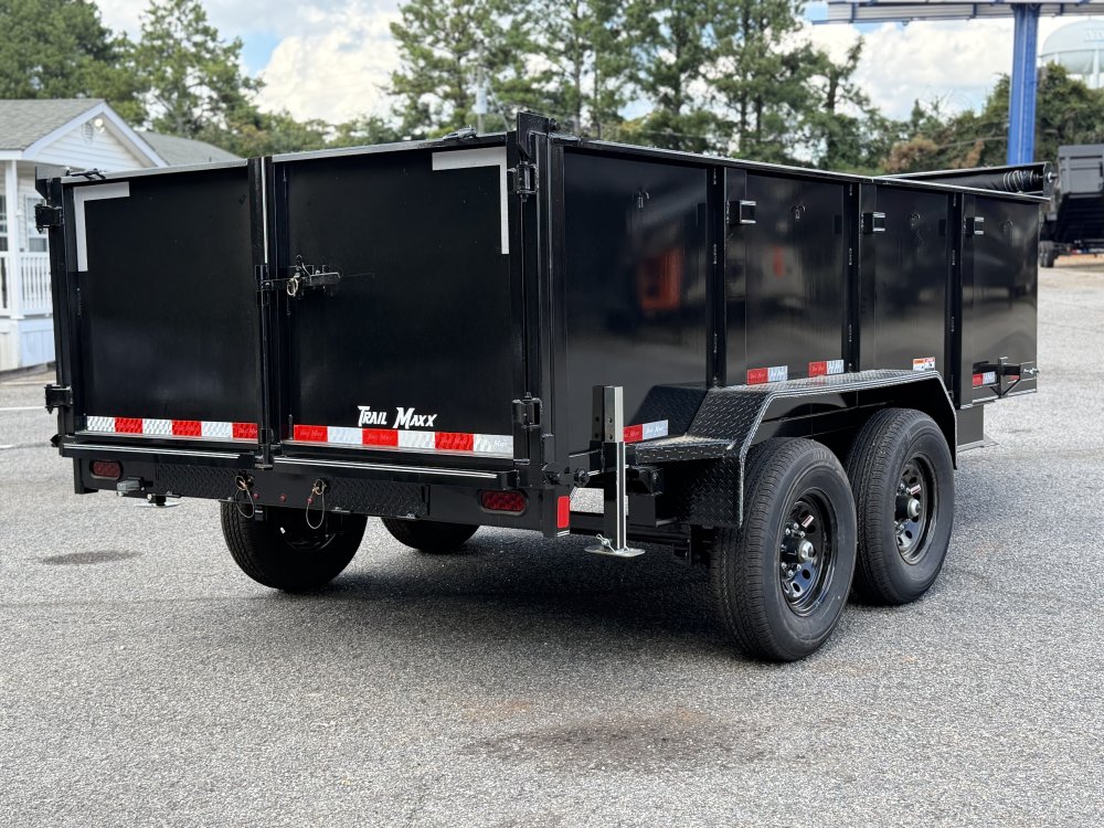 2026 Trail Maxx 83X14X3 HIGH SIDE TELESCOPIC W/REAR STABILIZER JACKS 14K GVWR Dump Trailer
