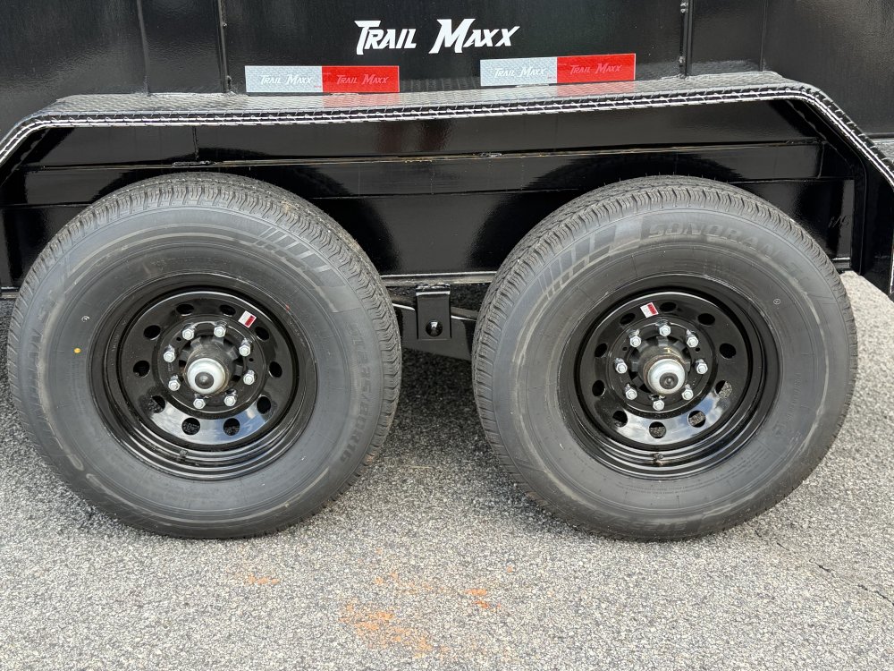 2026 Trail Maxx 83X14X3 HIGH SIDE TELESCOPIC W/REAR STABILIZER JACKS 14K GVWR Dump Trailer
