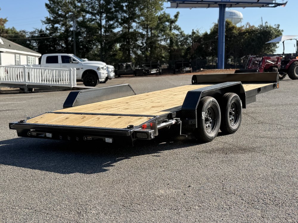 2027 Load Trail CH 83X18 7K GVWR PULLOUT RAMPS REAR STABILIZER JACKS TOOL BOX Car Hauler