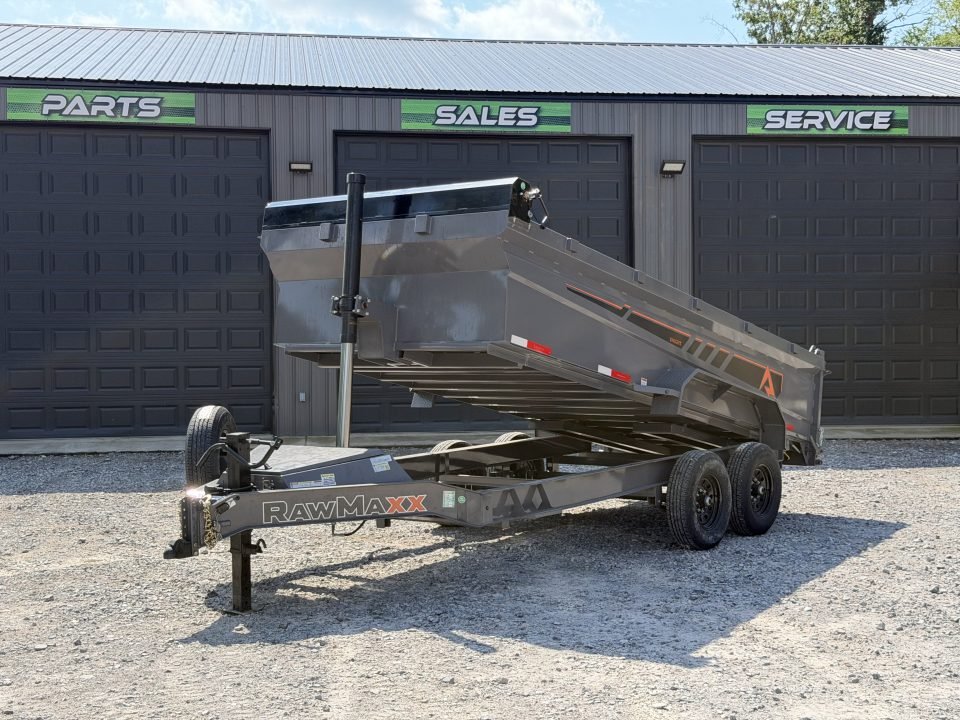 2026 RawMaxx GDX KNIGHT83X16 / TELESCOPIC / I-BEAM FRAME / TARP KIT / 14K GVWR / 32" SIDES / Dump Tr