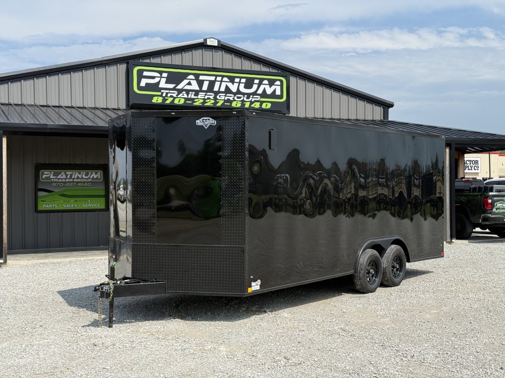 2026 Diamond Cargo 8.5X20 BLACKOUT W/7' INTERIOR, .080 POLYCORE, AND 6K AXLES 9.9K GVWR Cargo / Encl