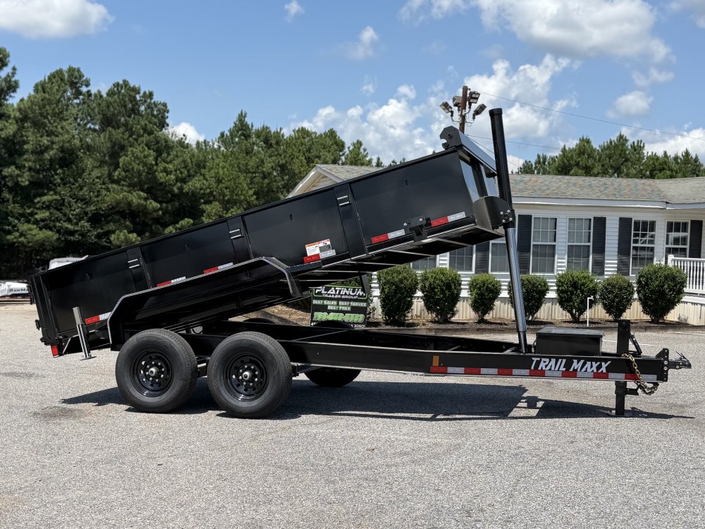 2026 Trail Maxx 83X14X2 TELESCOPIC W/REAR STABILIZER JACKS 14K GVWR Dump Trailer
