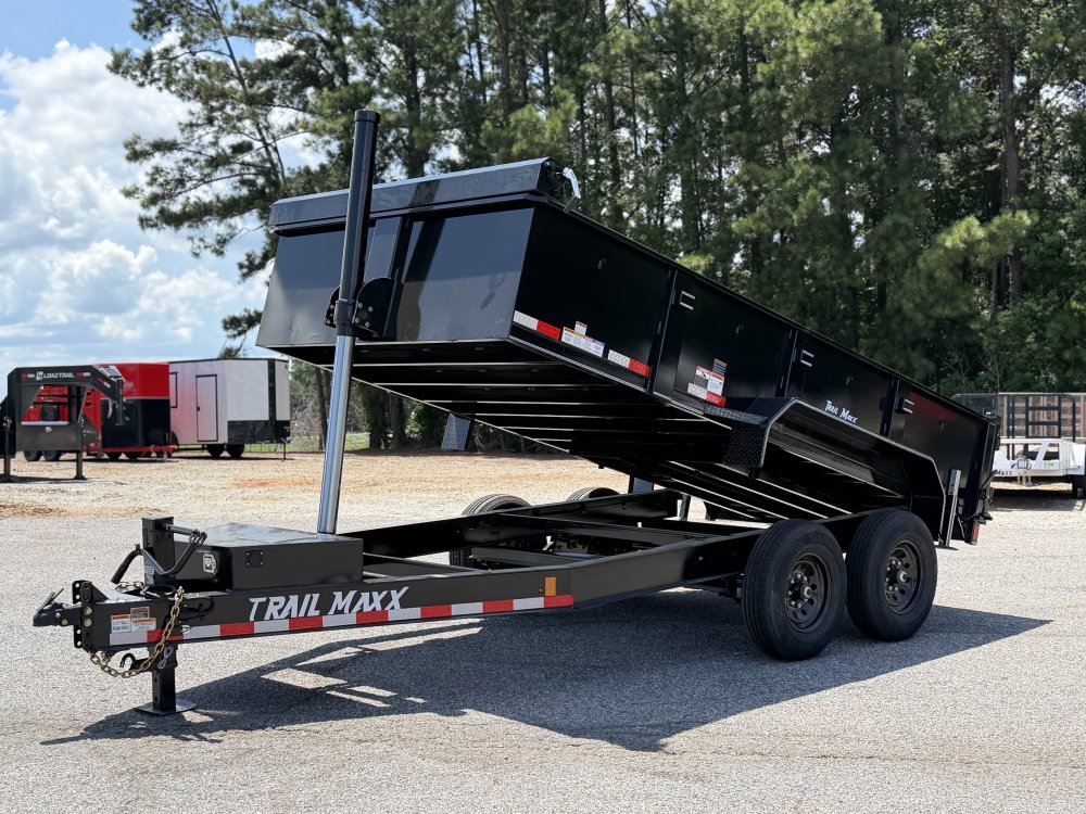 2026 Trail Maxx 83X14X2 TELESCOPIC W/REAR STABILIZER JACKS 14K GVWR Dump Trailer