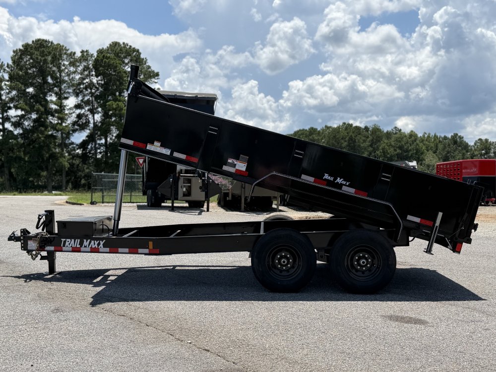 2026 Trail Maxx 83X14X2 TELESCOPIC W/REAR STABILIZER JACKS 14K GVWR Dump Trailer