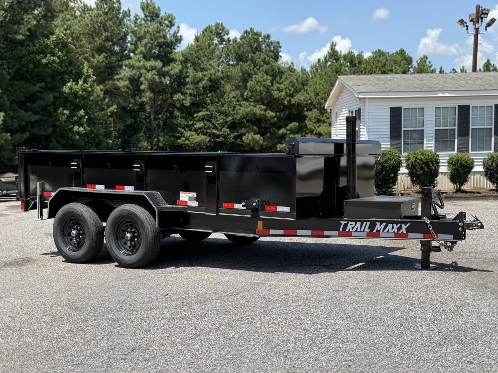 2026 Trail Maxx 83X14X2 TELESCOPIC W/REAR STABILIZER JACKS 14K GVWR Dump Trailer