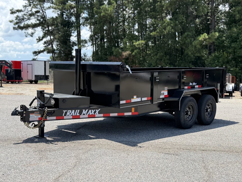 2026 Trail Maxx 83X14X2 TELESCOPIC W/REAR STABILIZER JACKS 14K GVWR Dump Trailer