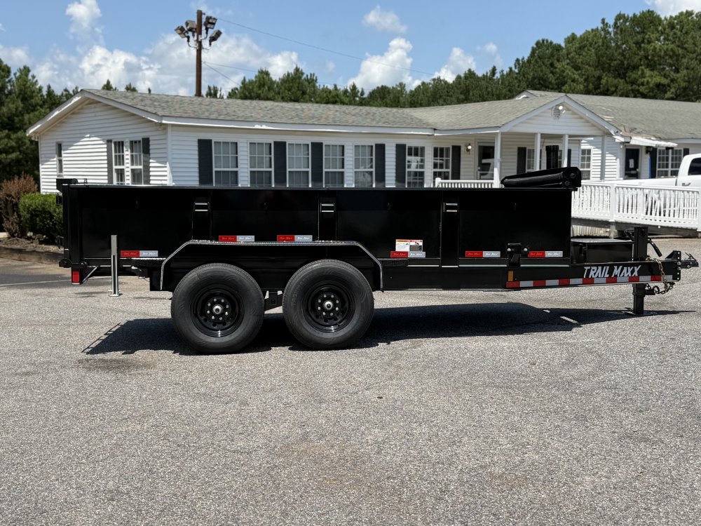 2026 Trail Maxx 83X14X2 TELESCOPIC W/REAR STABILIZER JACKS 14K GVWR Dump Trailer
