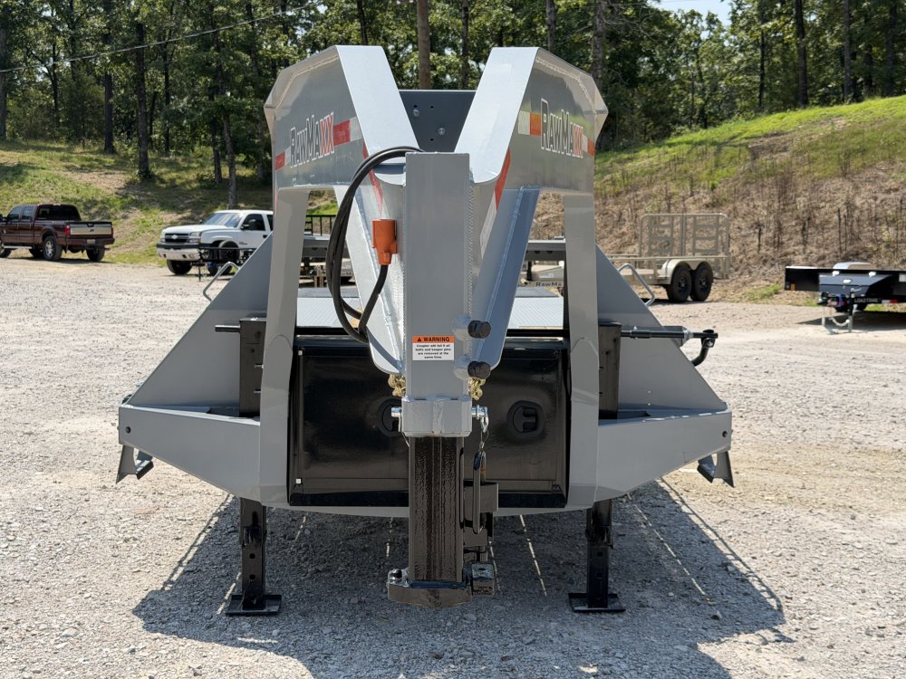 2026 RawMaxx 102X25' FDX MAXX RAMPS 24K GVWR 12K HYDRUALIC DISC BRAKE AXLES W/ 14PLY TIRES Flatbed T