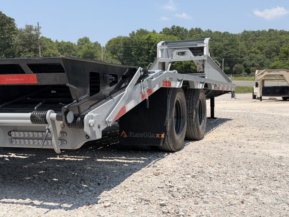 2026 RawMaxx 102X25' FDX MAXX RAMPS 24K GVWR 12K HYDRUALIC DISC BRAKE AXLES W/ 14PLY TIRES Flatbed T
