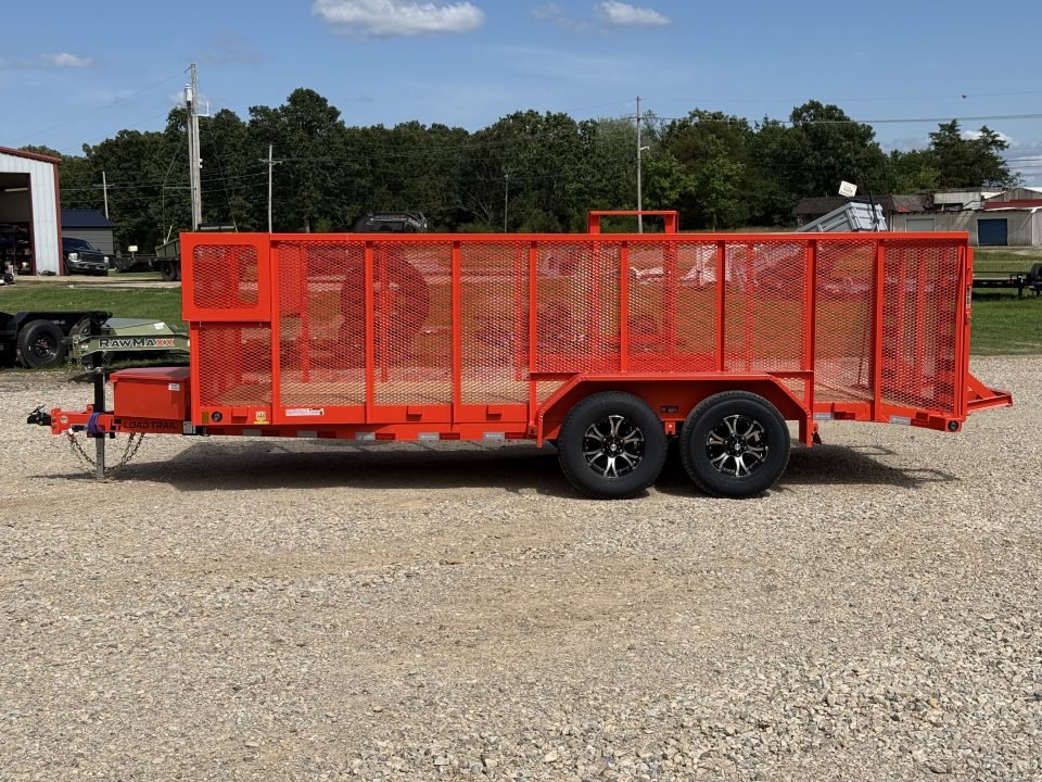 2026 Load Trail CS 83X18 / ALUM WHEELS / 4' GATE / WEEDEATER RACK / TOOL CAGE / 48" SIDES / 9.99K GV