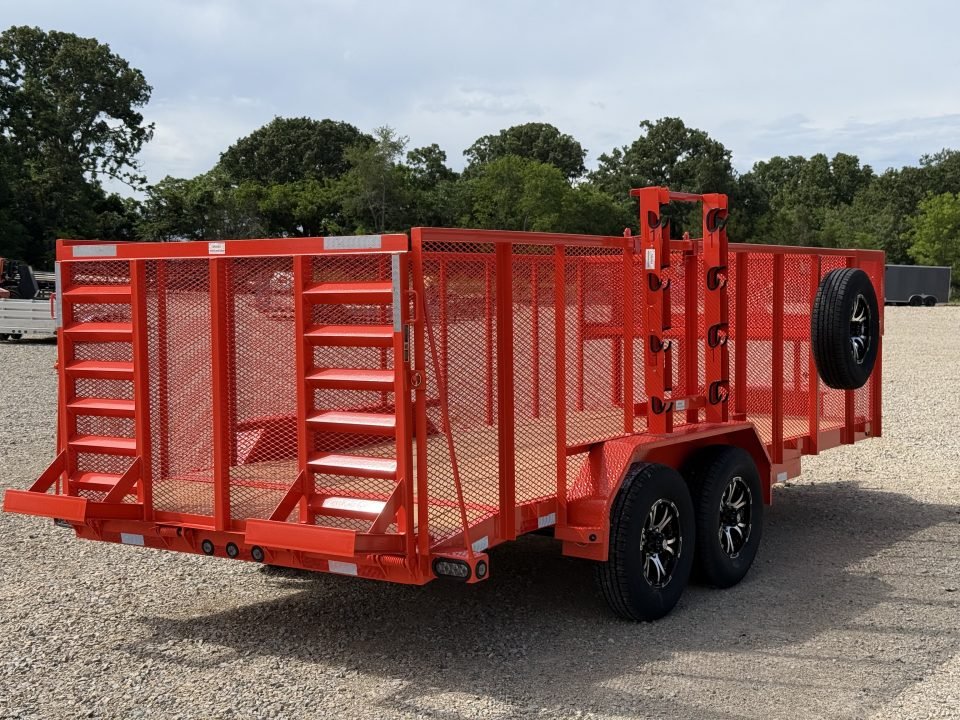 2026 Load Trail CS 83X18 / ALUM WHEELS / 4' GATE / WEEDEATER RACK / TOOL CAGE / 48" SIDES / 9.99K GV