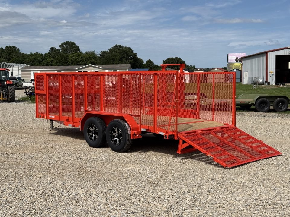 2026 Load Trail CS 83X18 / ALUM WHEELS / 4' GATE / WEEDEATER RACK / TOOL CAGE / 48" SIDES / 9.99K GV