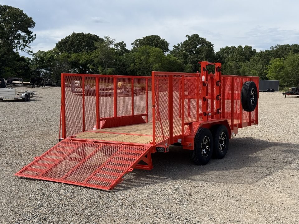 2026 Load Trail CS 83X18 / ALUM WHEELS / 4' GATE / WEEDEATER RACK / TOOL CAGE / 48" SIDES / 9.99K GV