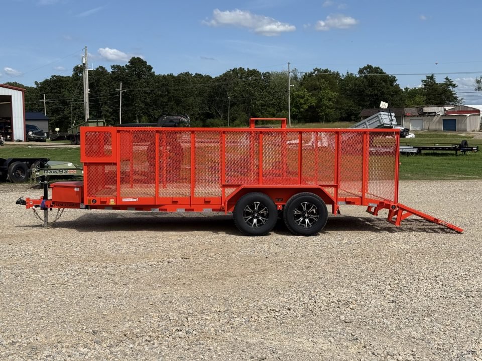 2026 Load Trail CS 83X18 / ALUM WHEELS / 4' GATE / WEEDEATER RACK / TOOL CAGE / 48" SIDES / 9.99K GV