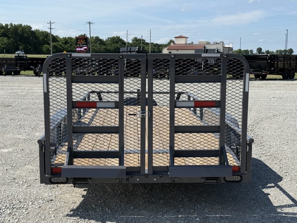2026 RawMaxx UTX 83X16 W/TOOLBOX AND 4' HD FOLDING SPLIT GATE 10K GVWR Utility Trailer