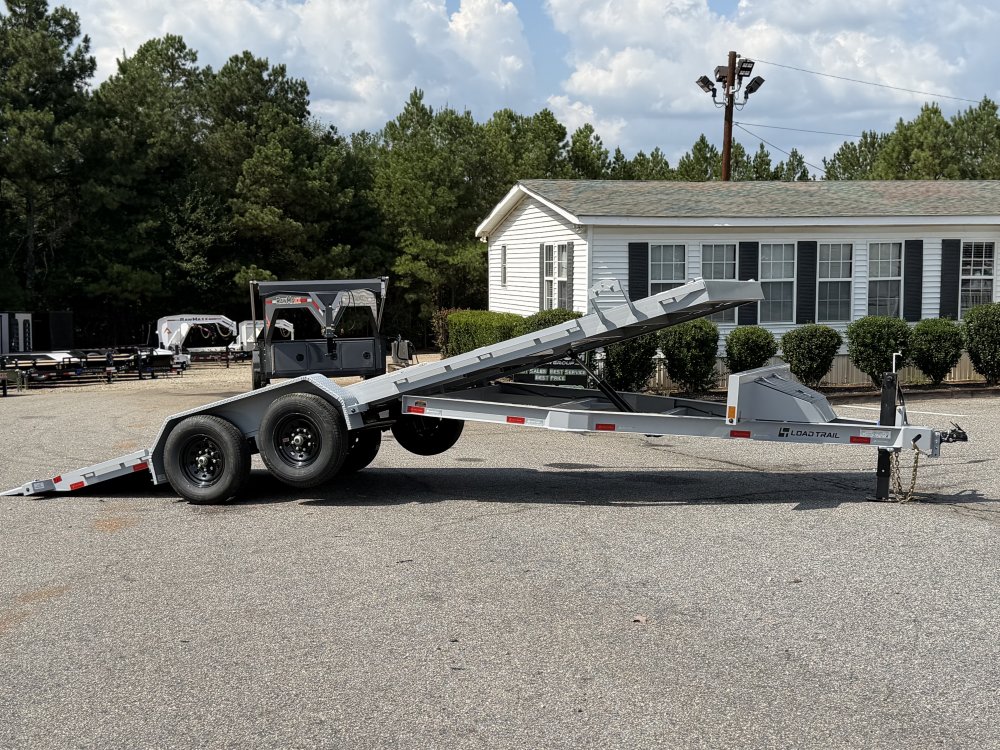 2027 Load Trail 83X22 14K TM WIRELESS REMOTE WINCH PLATE 6" I BEAM FRAME Tilt Trailer
