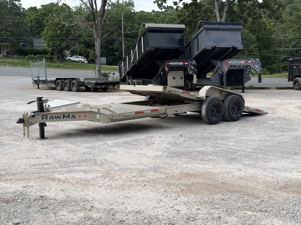 2026 RawMaxx G7X 83X22 16K 14PLY 8K AXLES Tilt Trailer