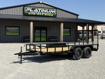 2027 MEB 77X14 TA / ELECTRIC BRAKE AXLE / 4FT FOLDING GATE / 6.9K GVWR Utility Trailer