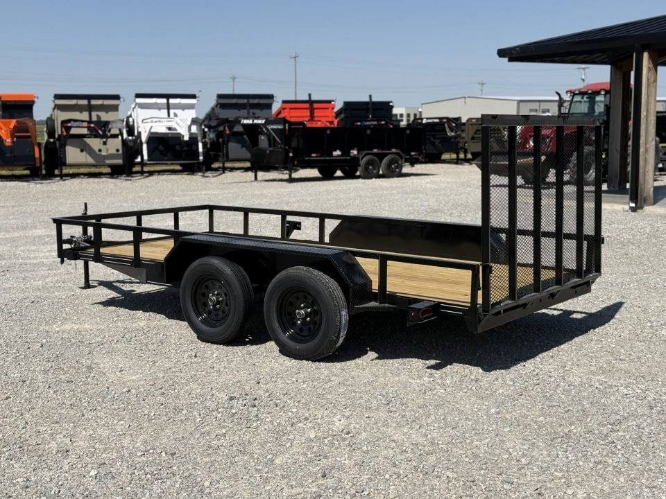 2027 MEB 77X14 TA / ELECTRIC BRAKE AXLE / 4FT FOLDING GATE / 6.9K GVWR Utility Trailer