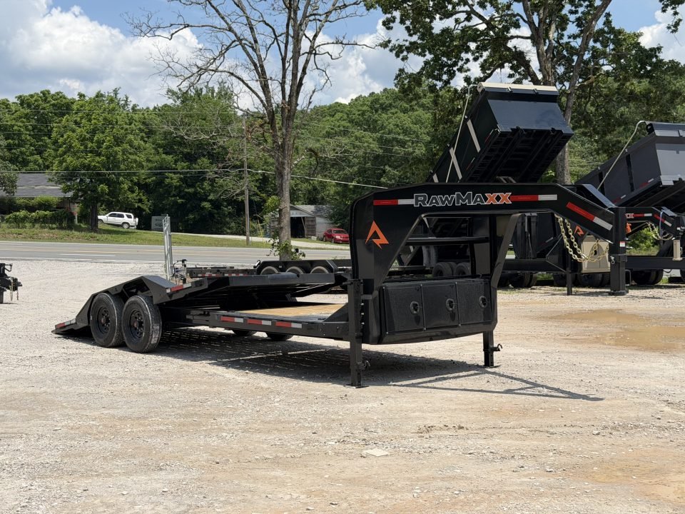 2026 RawMaxx GTX 102x24 16K GVWR GOOSENECK PARTIAL Tilt Trailer