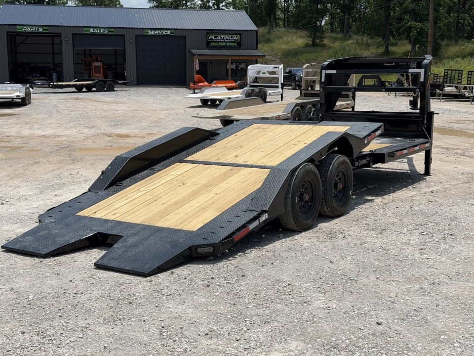 2026 RawMaxx GTX 102x24 16K GVWR GOOSENECK PARTIAL Tilt Trailer