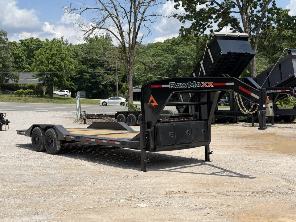 2026 RawMaxx GTX 102x24 16K GVWR GOOSENECK PARTIAL Tilt Trailer