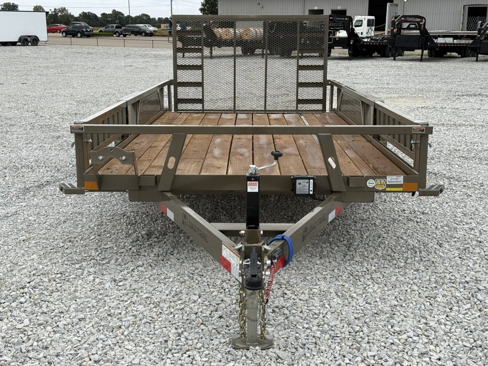 2026 LOAD TRAIL UE 83X16 TANDEM AXLE W/2' DOVE TAIL, 4' FOLDING GATE, AND SIDE LOAD RAMPS 9.99K GVWR