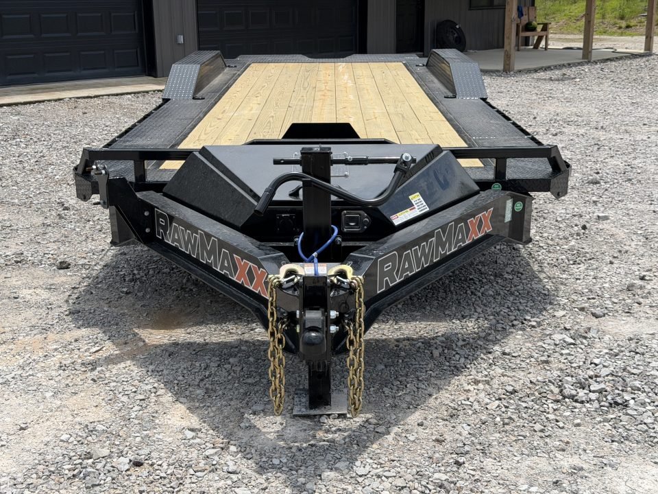 2026 RawMaxx FYH 102X24 16K GVWR 14PLY TIRES 8K TORSION AXLES WIRELESS REMOTE Tilt Trailer