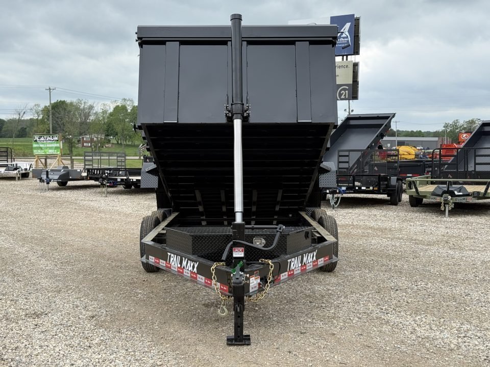 2026 Trail Maxx 83x14x3 Bumper Pull / TELESCOPIC / 14K GVWR Dump Trailer