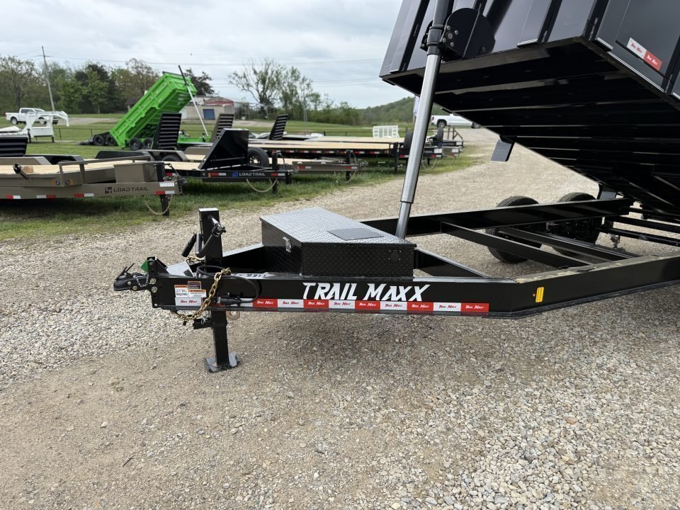 2026 Trail Maxx 83x14x3 Bumper Pull / TELESCOPIC / 14K GVWR Dump Trailer