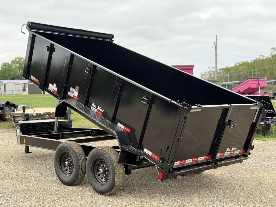 2026 Trail Maxx 83x14x3 Bumper Pull / TELESCOPIC / 14K GVWR Dump Trailer