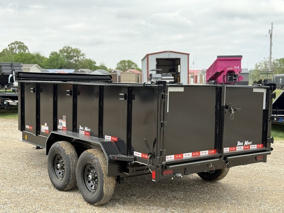 2026 Trail Maxx 83x14x3 Bumper Pull / TELESCOPIC / 14K GVWR Dump Trailer