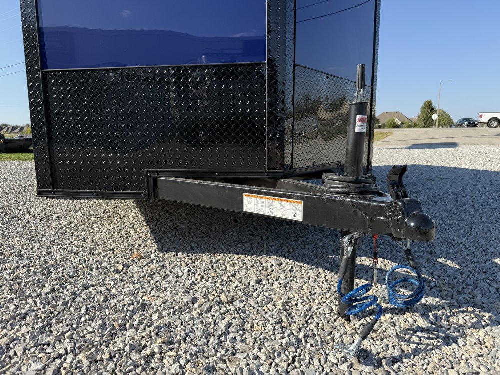 2027 SAWYER CARGO 7X14 WITH 7' INTERIOR / SCREWLESS / TORSION AXLES / POLYCOR / REAR SPOILER WITH LI