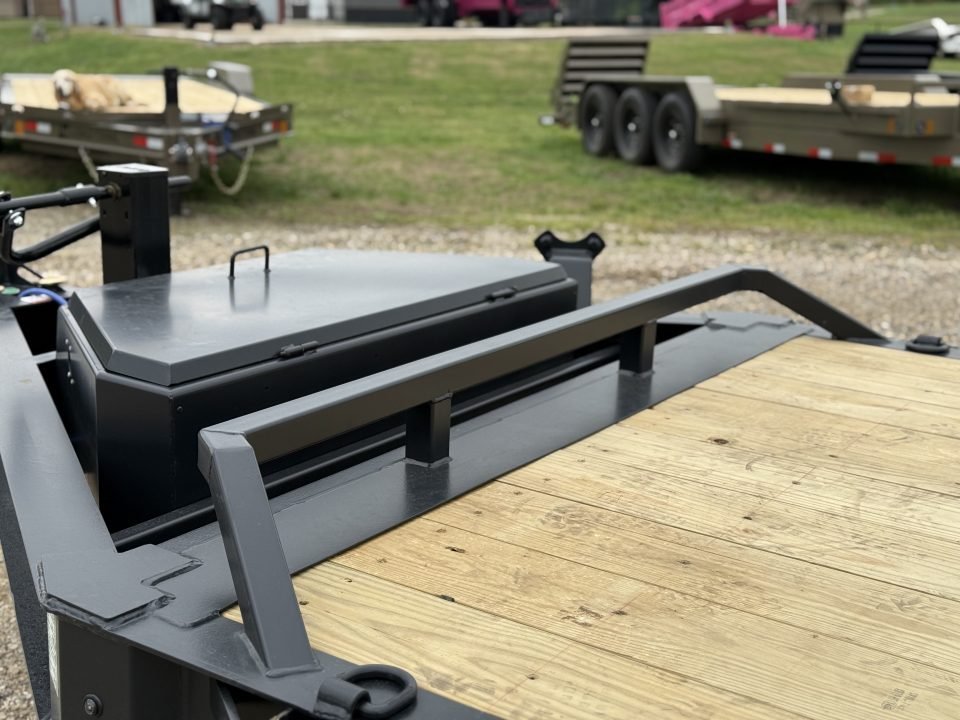 2026 OrangeX by RawMaxx 83X24 / ENGINEERED I-BEAM FRAME / LOCKING TOOLBOX / 14K GVWR Tilt Trailer