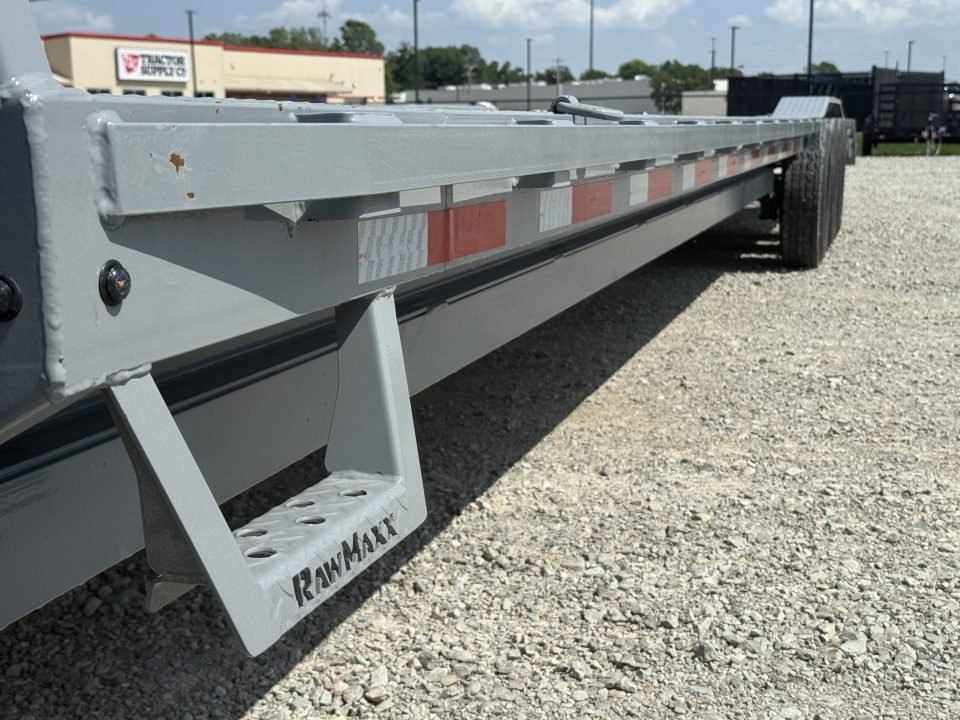 2026 RawMaxx LDX 102X44 LOWBOY W/14 PLYS, LOCKING CHAIN RACK, AND TORQUE TUBE 21K GVWR GOOSENECK Fla