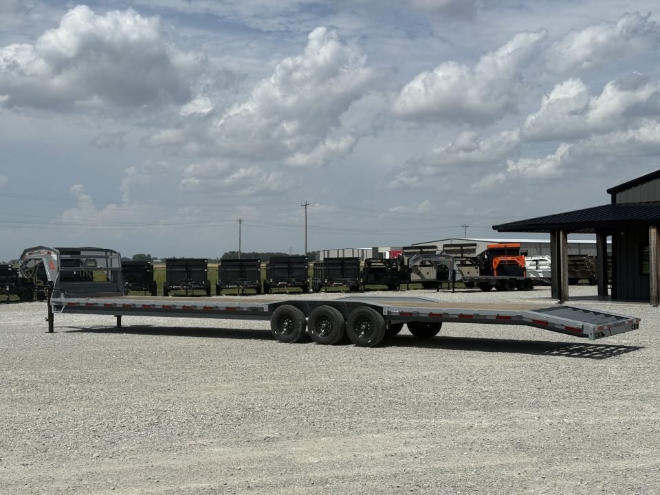 2026 RawMaxx LDX 102X44 LOWBOY W/14 PLYS, LOCKING CHAIN RACK, AND TORQUE TUBE 21K GVWR GOOSENECK Fla