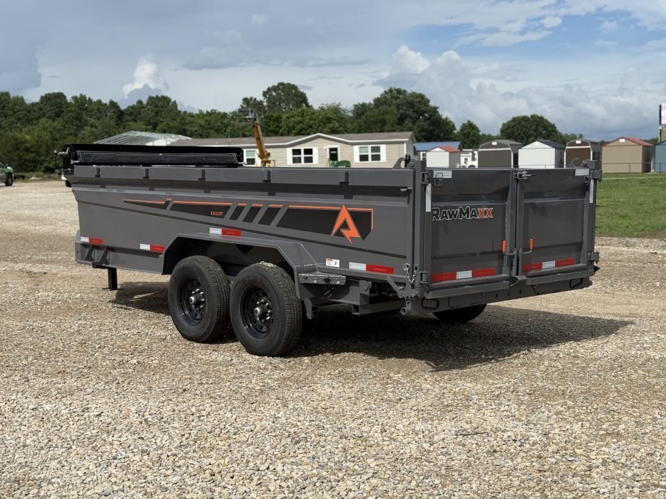 2026 RawMaxx GDX KNIGHT83X16 / TELESCOPIC / I-BEAM FRAME / TARP KIT / 14K GVWR / 32" SIDES / Dump Tr