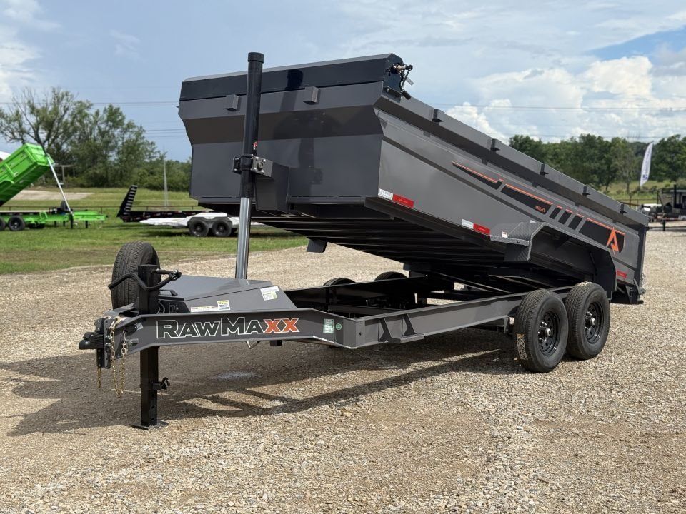 2026 RawMaxx GDX KNIGHT83X16 / TELESCOPIC / I-BEAM FRAME / TARP KIT / 14K GVWR / 32" SIDES / Dump Tr