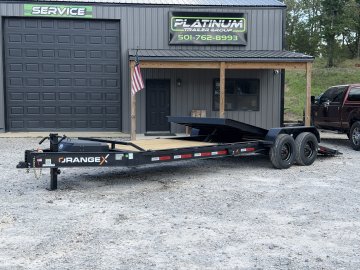 2027 RAWMAXX ORANGE X 83X24 TILT W/SUPER SINGLE 10K TORSION AXLES, 17.5 WHEELS, AND 18 PLYS 24K GVWR EQUIPMENT TILT TRAILER