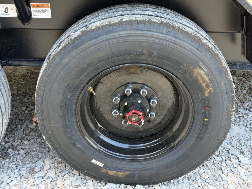 2027 RAWMAXX ORANGE X 83X24 TILT W/SUPER SINGLE 10K TORSION AXLES, 17.5 WHEELS, AND 18 PLYS 24K GVWR
