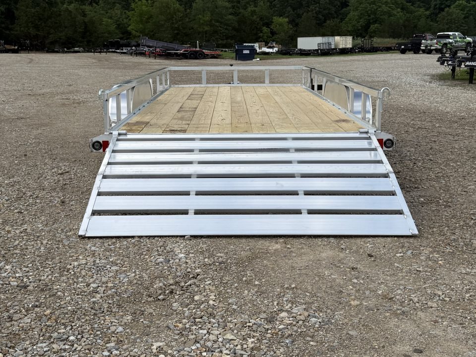 2026 Load Trail UA 83X18 TA / ALUMINUM FRAME/ 55" BI-FOLD TAILGATE / 2 BRAKE AXLES / ALUMINUM WHEELS