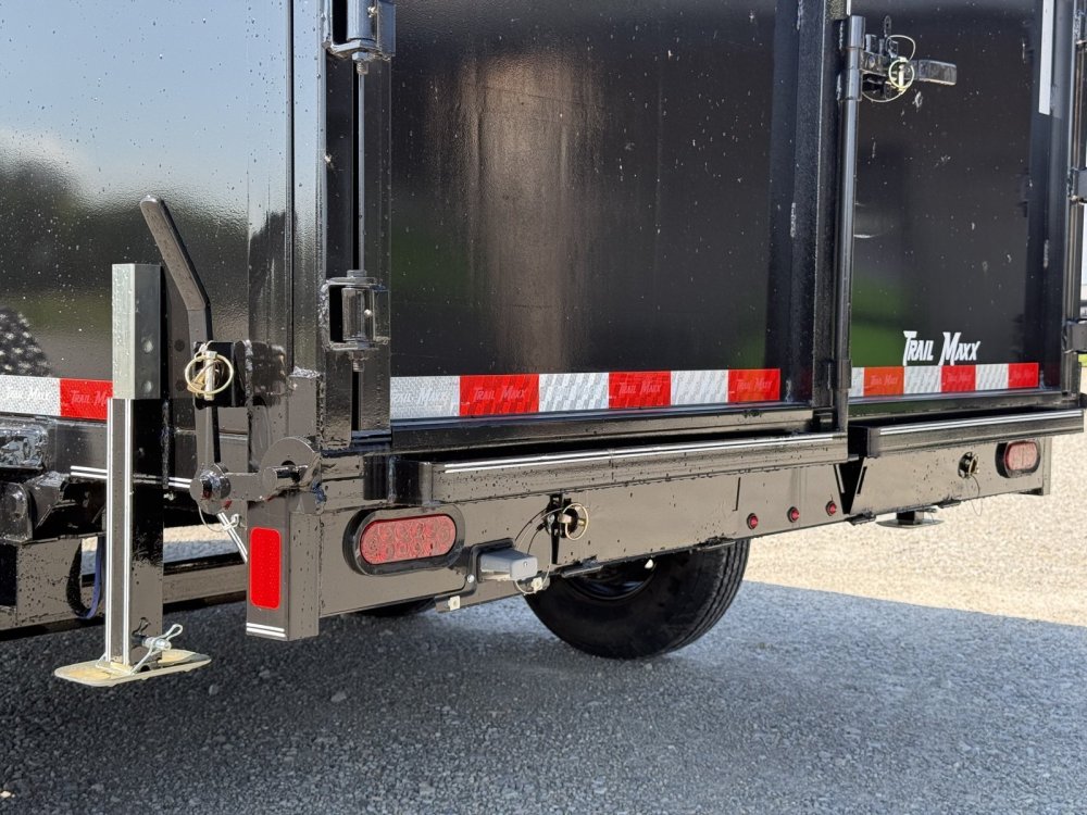 2026 Trail Maxx 83X14X3 HIGH SIDE TELESCOPIC W/REAR STABILIZER JACKS AND 14 PLYS 14K GVWR Dump Trail