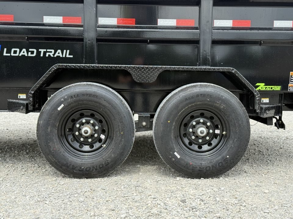 2026 Load Trail DL 83X14X3 HIGH SIDE TELESCOPIC W/7 GAUGE FLOOR AND 14 PLY TIRES 14K GVWR Dump Trail