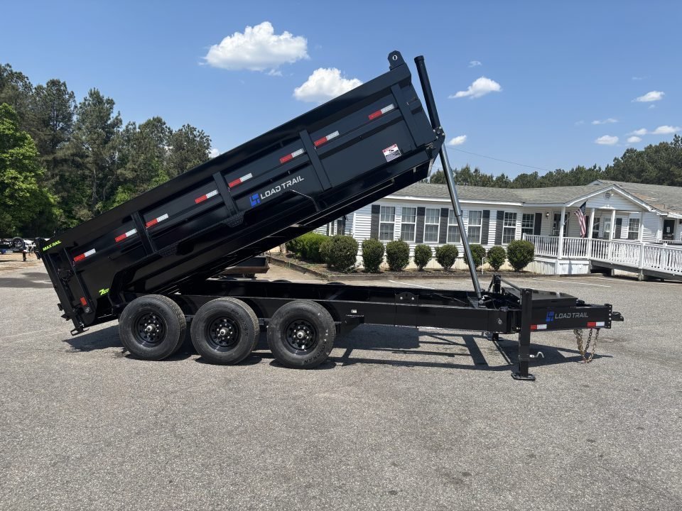 2027 Load Trail DL 83X16X3 HIGH SIDE TELESCOPIC W/7 GAUGE FLOOR AND 14 PLY TIRES 21K GVWR Dump Trail