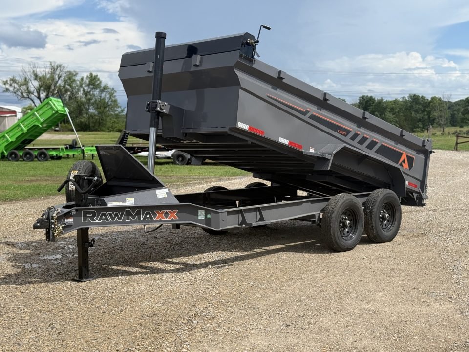 2026 RawMaxx GDX 83X14 / TELESCOPIC / I-BEAM FRAME / TARP KIT / 14K GVWR / 32" SIDES Dump Trailer