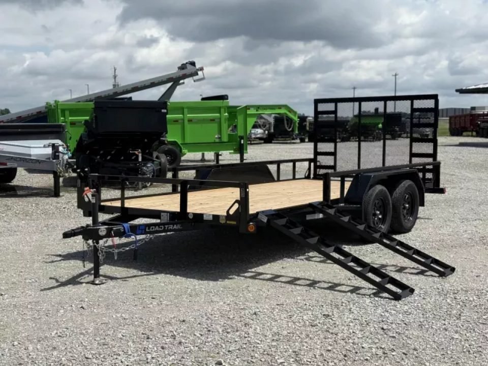 2026 Load Trail 83X16 UE Utility Trailer W/ SIDE RAMPS, 4' GATES, SQ. TUBE TOP RAMP