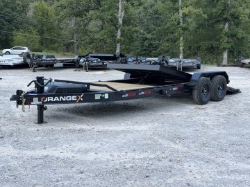 2027 RAWMAXX ORANGE X 83X22 TILT W/8K TORSION AXLES AND 14 PLYS 16K GVWR EQUIPMENT TILT TRAILER