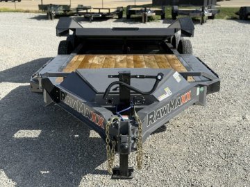 2027 RawMaxx G3X 102X26 BUMPER PULL GRAVITY TILT TRAILER W/14 PLYS AND RHINO LINED FENDERS 21K GVWR 