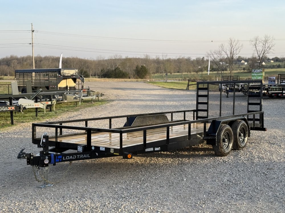 2026 Load Trail UE 83X20 Utility Trailer / TUBE SIDE RAILS / SPRING ASSIST FOLD GATE / 9.99K GVWR